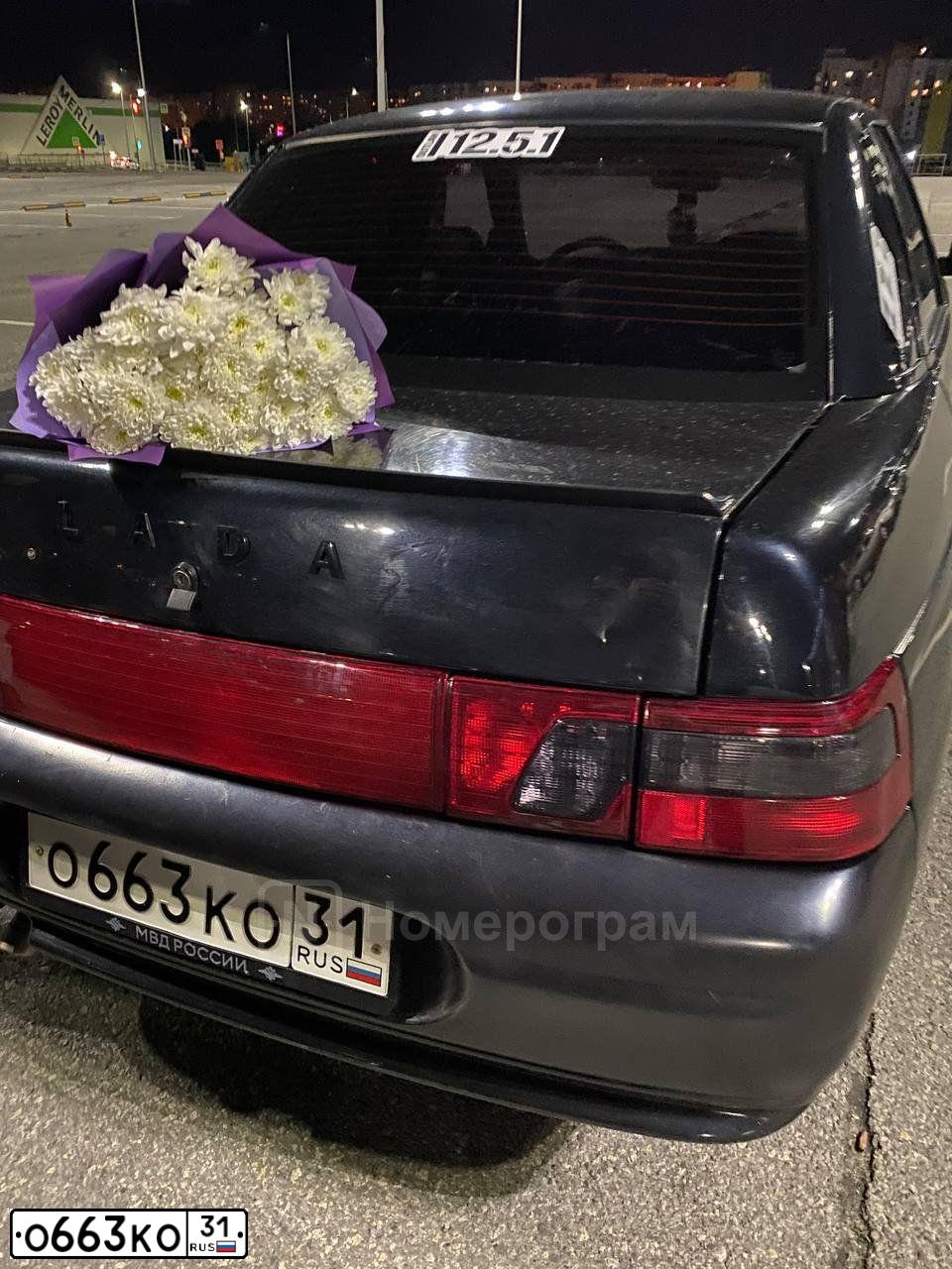 Фото автомобиля LADA 2110 LADA, 2000 — госномер О160ОО31. Цвет: ЧЕРНЫЙ