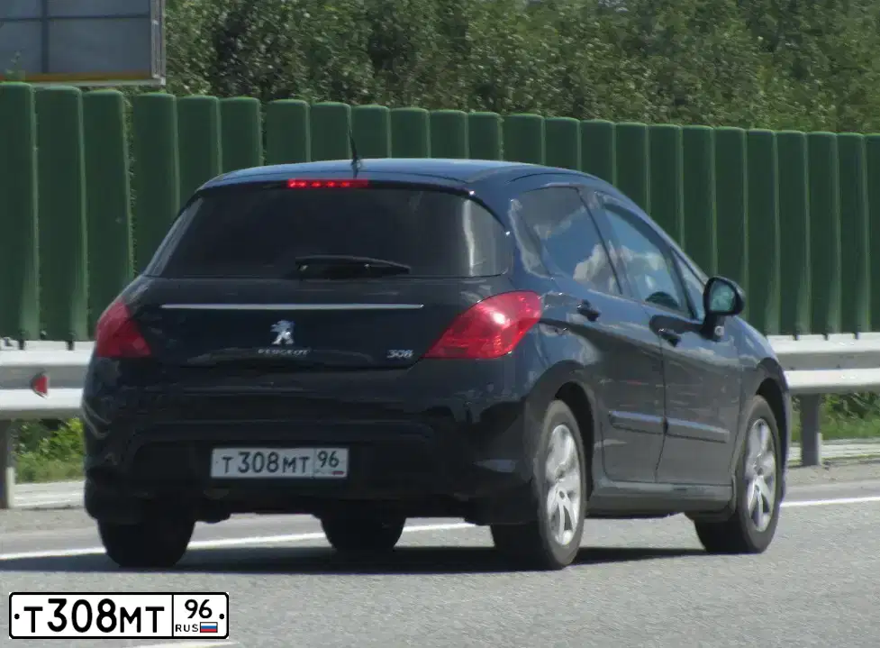 Фото автомобиля PEUGEOT 308, 2011 — госномер В998УВ123. Цвет: ЧЕРНЫЙ