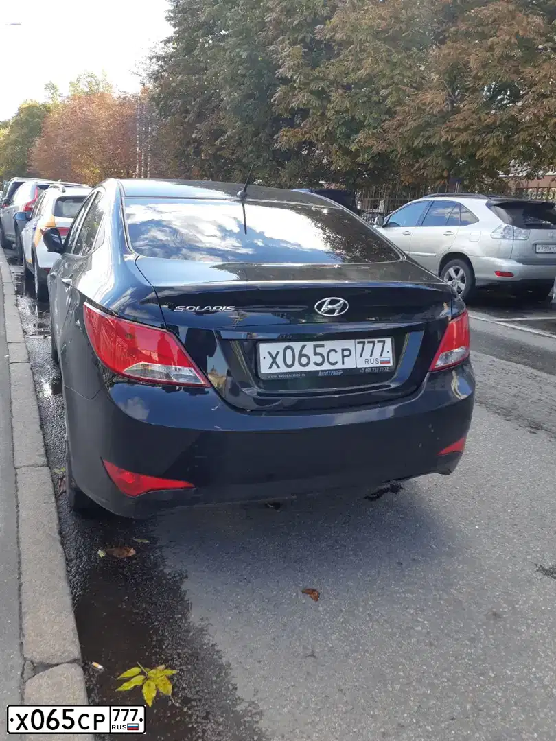 Фото автомобиля HYUNDAI SOLARIS, 2016 — госномер О044ОВ716. Цвет: ЧЕРНЫЙ