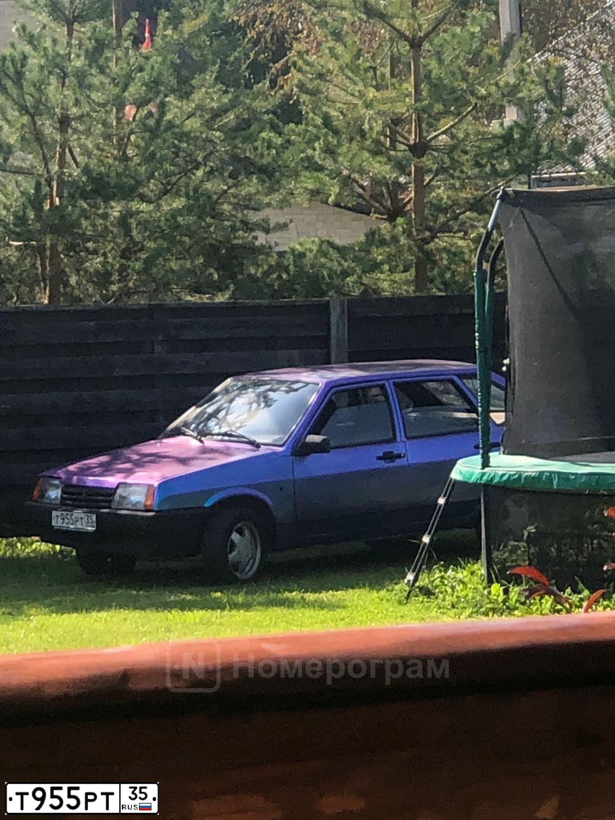 Фото автомобиля LADA 2109 SAMARA, 2001 — госномер Т955РТ35. Цвет: БЕЖЕВО-РОЗОВЫЙ