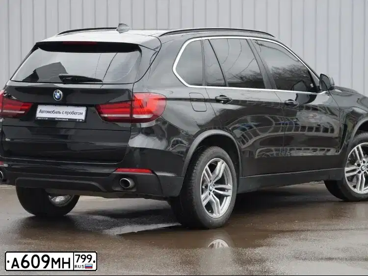 Фото автомобиля BMW X5, 2014 — госномер А609МН799. Цвет: ЧЕРНЫЙ