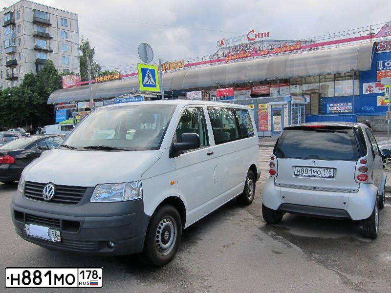 Фото автомобиля SMART FORTWO, 2003 — госномер М387РХ178. Цвет: Серебристый
