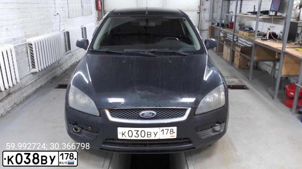 Фото автомобиля FORD FOCUS, 2006 — госномер К030ВУ178. Цвет: ЧЕРНЫЙ