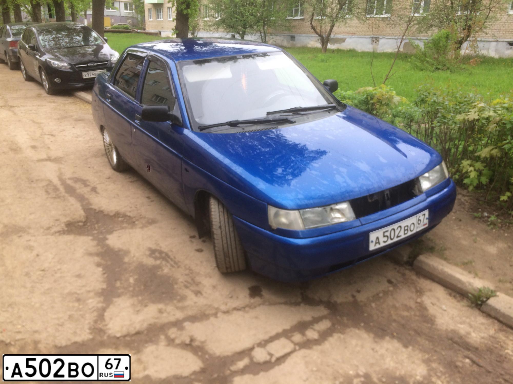 Фото автомобиля LADA 2110, 2007 — госномер Е128ТЕ40. Цвет: СИНИЙ