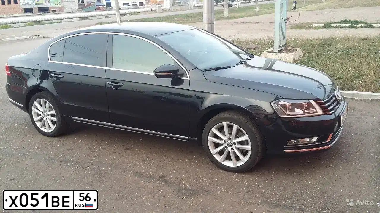 Фото автомобиля VOLKSWAGEN PASSAT, 2011 — госномер С444ТУ56. Цвет: ЧЕРНЫЙ