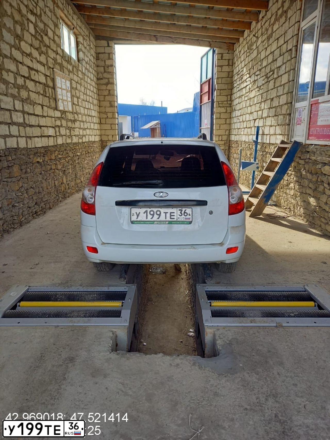 Фото автомобиля LADA 2171 PRIORA, 2011 — госномер У199ТЕ36. Цвет: Белый