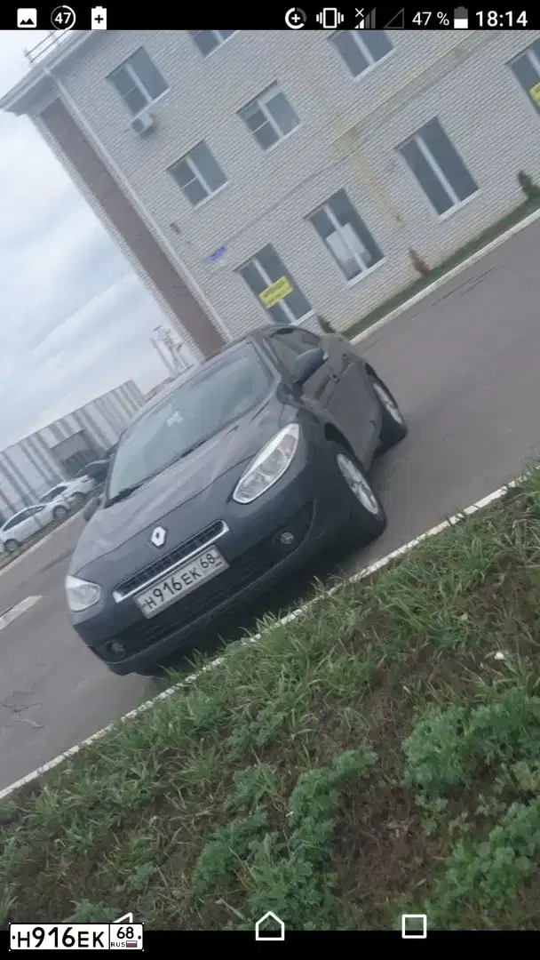 Фото автомобиля RENAULT FLUENCE, 2012 — госномер Н916ЕК68. Цвет: ТЕМНО-СЕРЫЙ