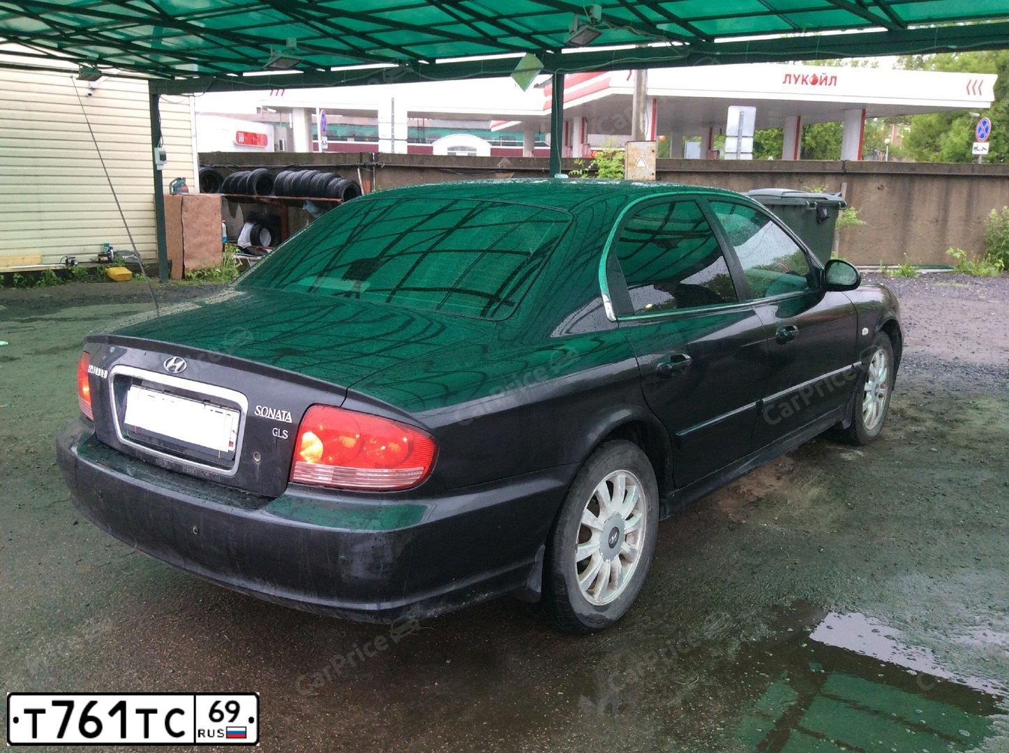 Фото автомобиля HYUNDAI SONATA, 2008 — госномер Р602УХ33. Цвет: ЧЕРНЫЙ