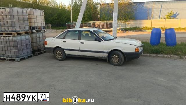 Фото автомобиля AUDI 80, 1991 — госномер Н489УК71. Цвет: Белый