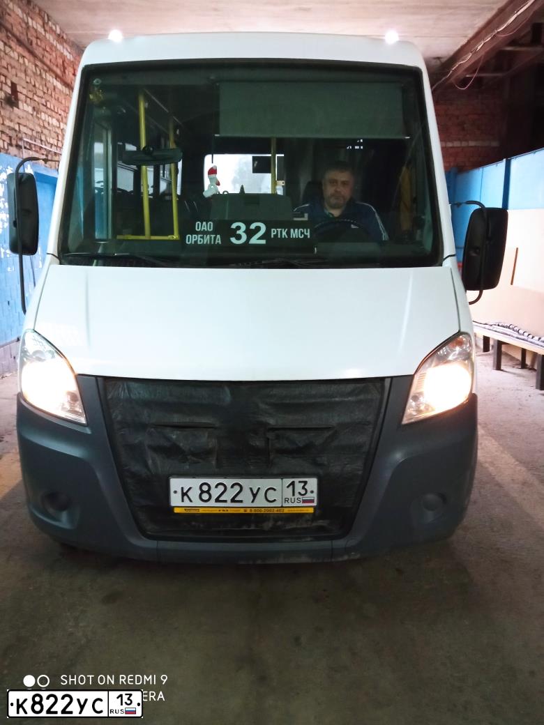 Фото автомобиля GAZ GAZEL NEXT, 2019 — госномер К822УС13. Цвет: Белый