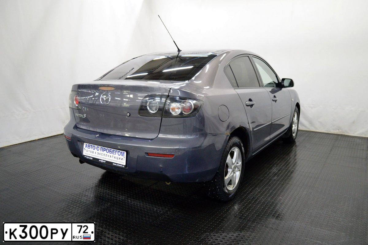Фото автомобиля MAZDA 3, 2008 — госномер К300РУ72. Цвет: СЕРЫЙ