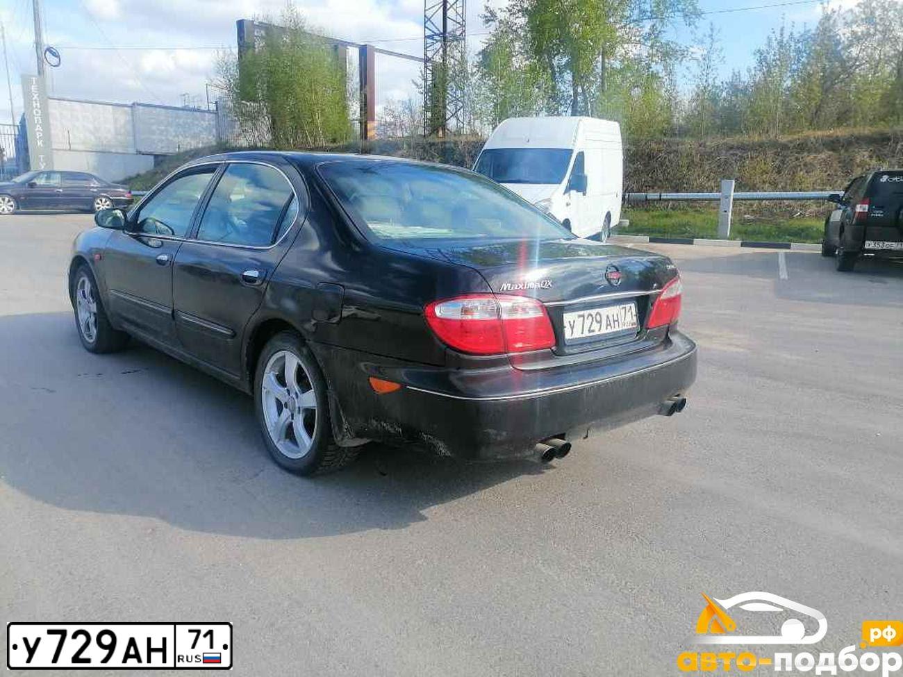 Фото автомобиля NISSAN MAXIMA, 2004 — госномер О505ОО97. Цвет: ЧЕРНЫЙ