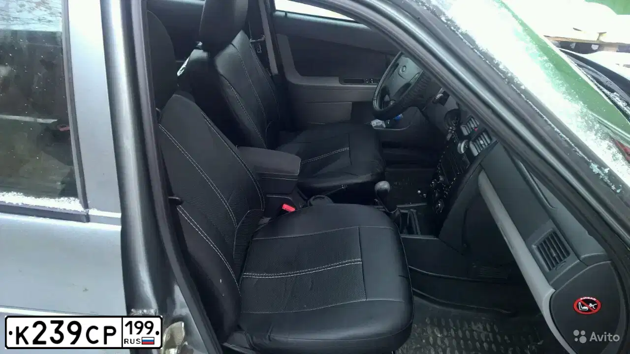 Фото автомобиля LADA 2171 PRIORA, 2010 — госномер В347ВК09. Цвет: средний серо-зеленый металлик