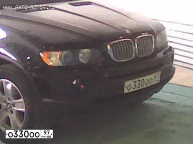 Фото автомобиля BMW X5, 2003 — госномер О330ОО97. Цвет: ЧЕРНЫЙ