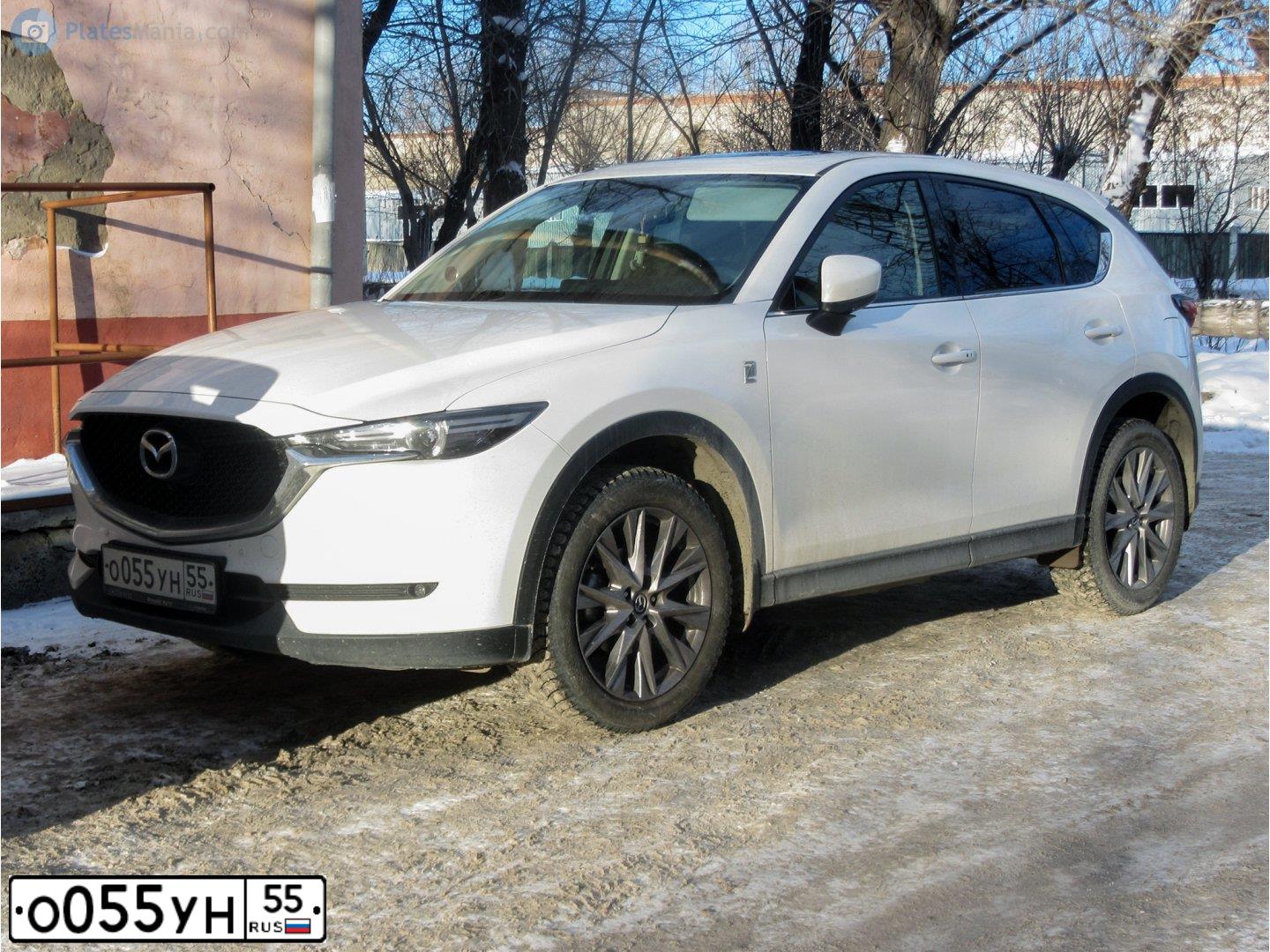 Фото автомобиля TOYOTA RAV4, 2012 — госномер О055УН55. Цвет: Белый
