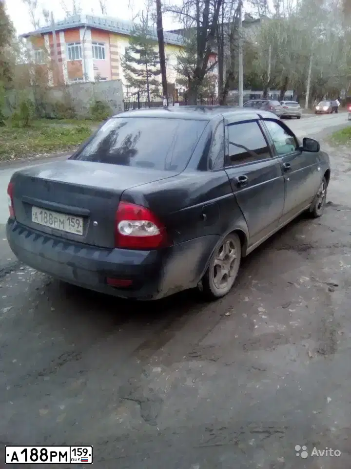 Фото автомобиля LADA 2170 PRIORA, 2011 — госномер А188РМ159. Цвет: Сине-Черный