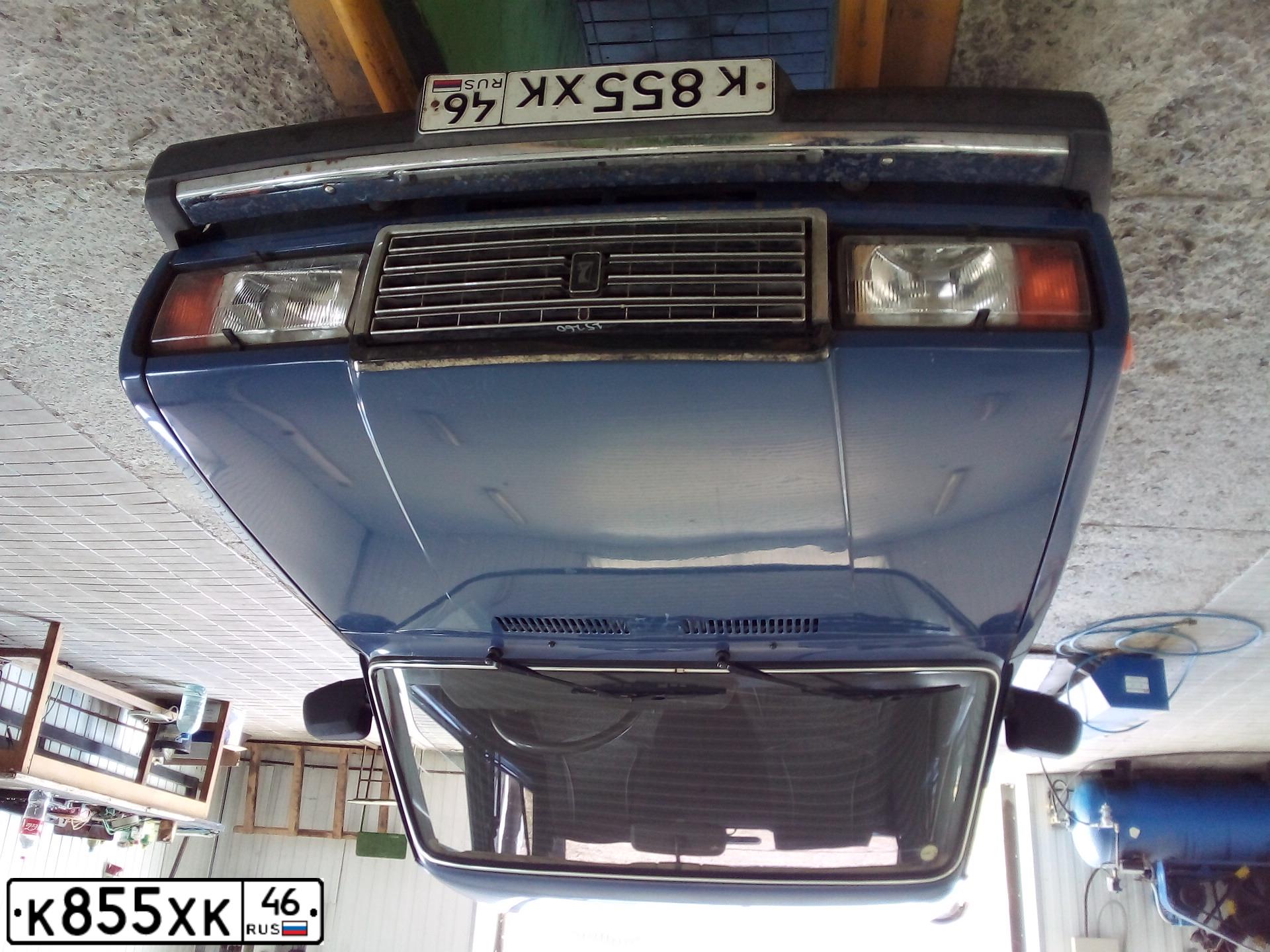 Фото автомобиля LADA 2107, 2007 — госномер К855ХК46. Цвет: синий