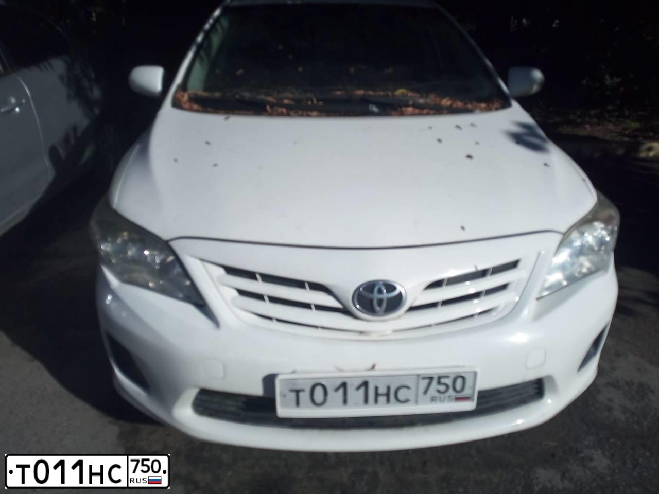 Фото автомобиля TOYOTA COROLLA, 2012 — госномер А239КР180
