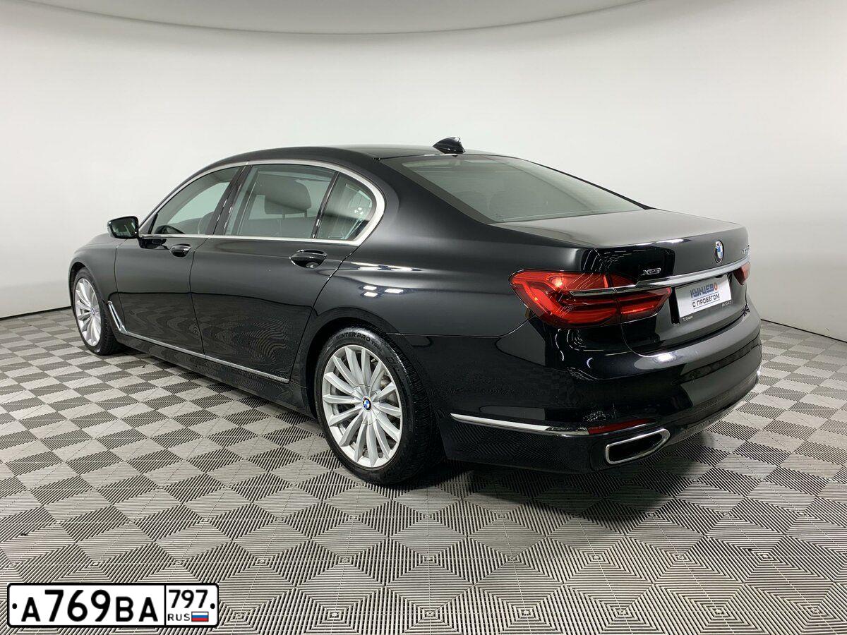 Фото автомобиля BMW SERIE 7, 2017 — госномер А500ОА750. Цвет: ЧЕРНЫЙ