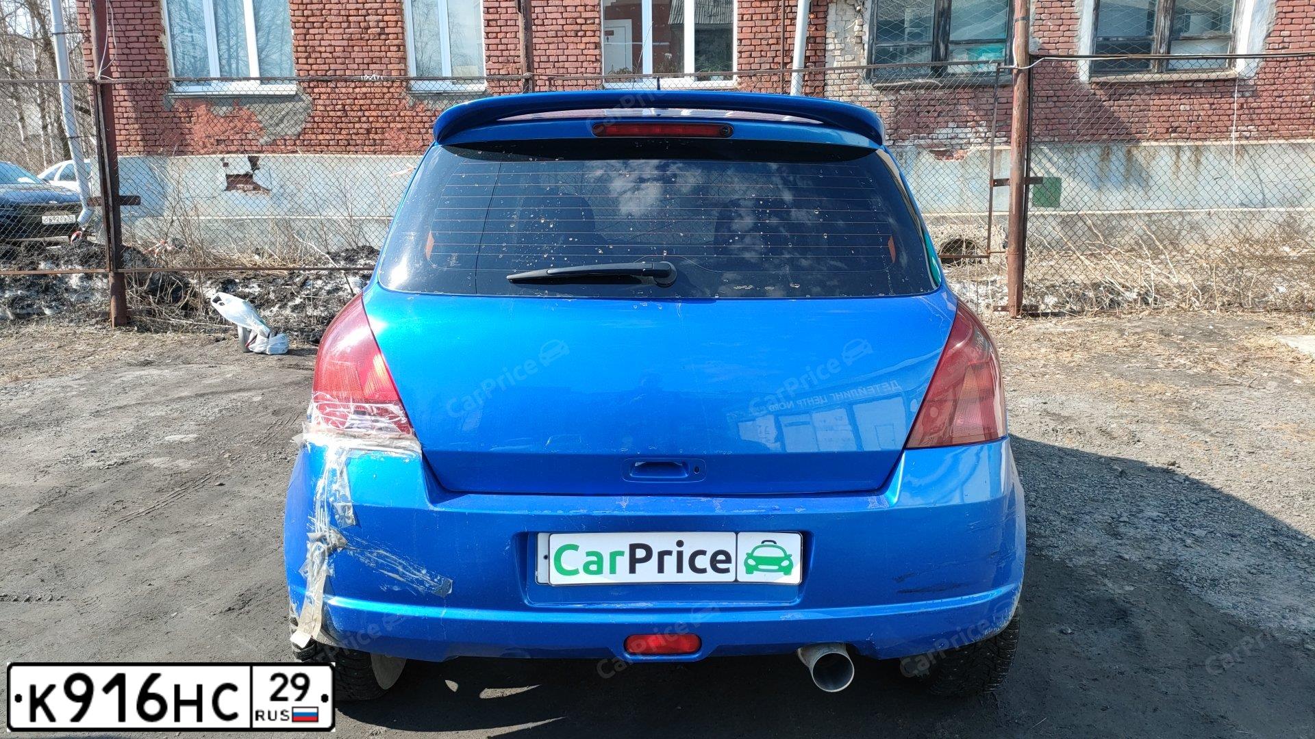 Фото автомобиля SUZUKI SWIFT, 2007 — госномер О353МХ29. Цвет: синий