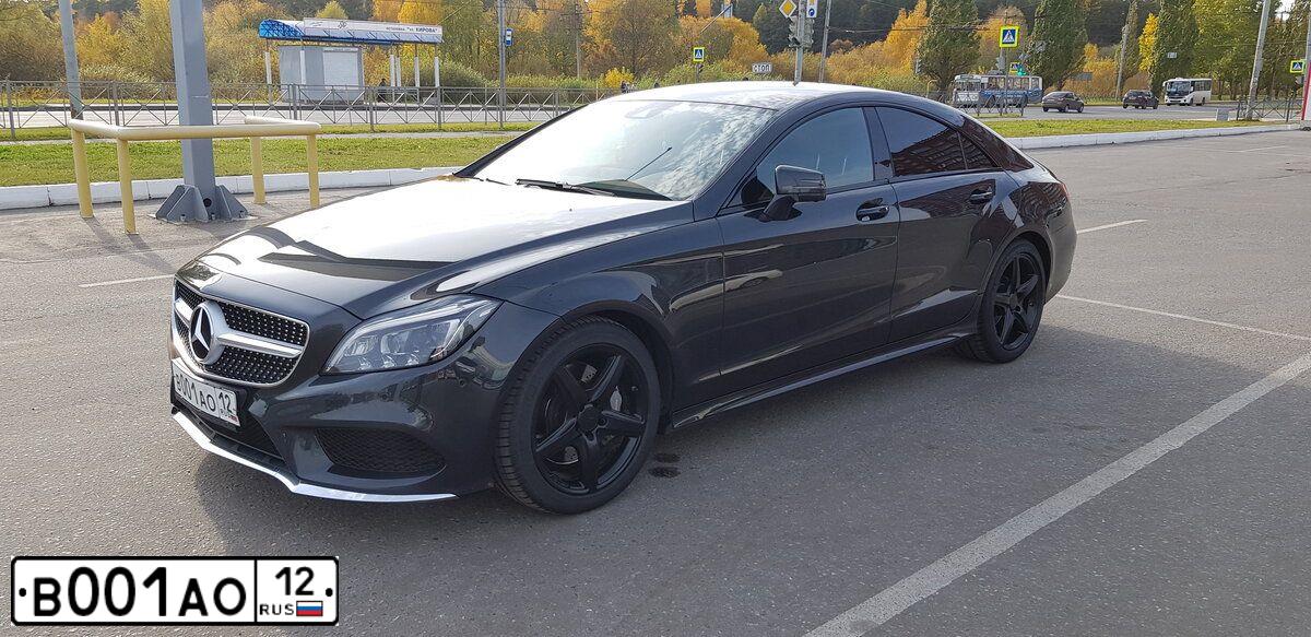 Фото автомобиля MERCEDES CLS-KLASSE, 2015 — госномер В776ОО37. Цвет: ЧЕРНЫЙ