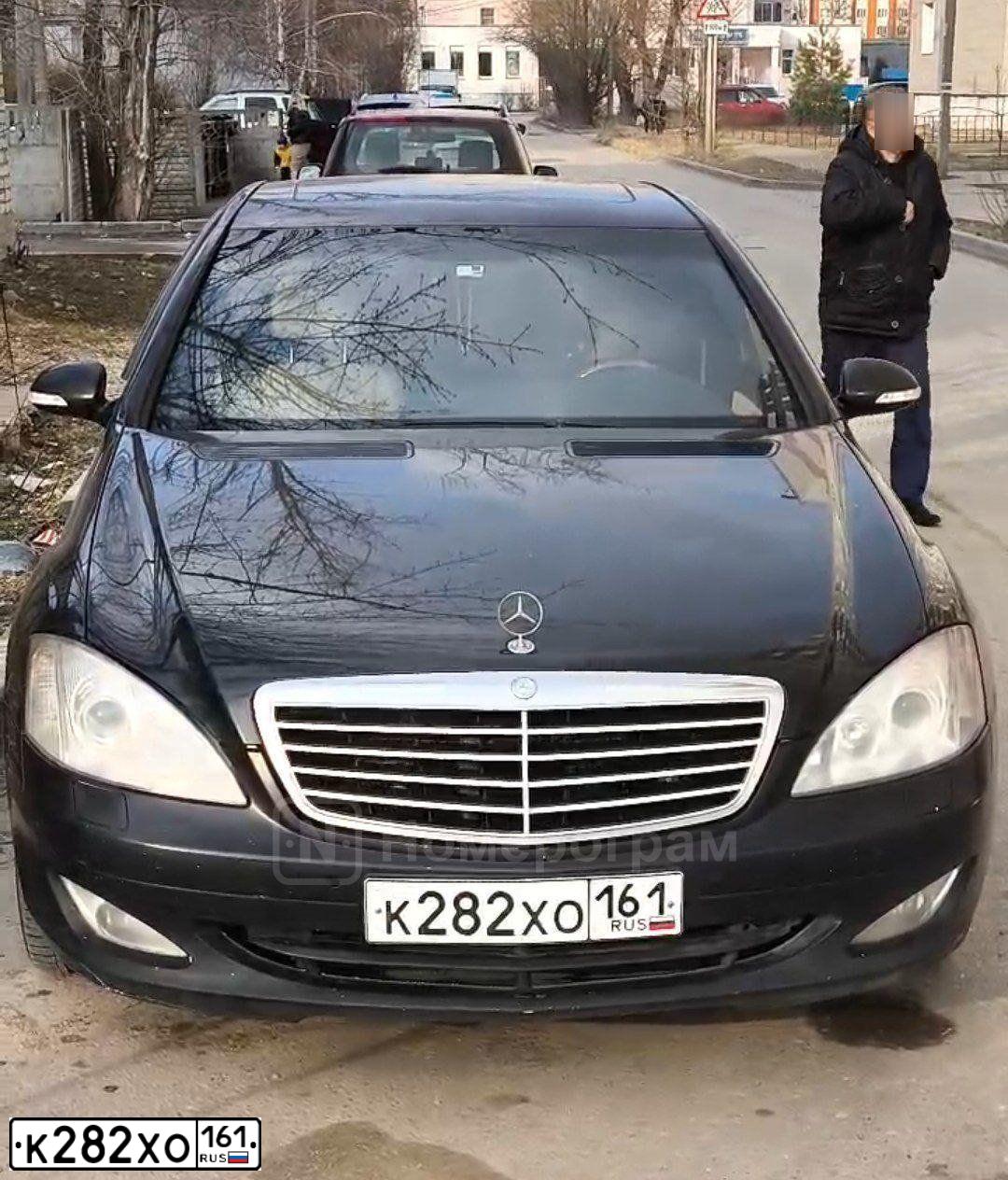 Фото автомобиля MERCEDES S-KLASSE, 2006 — госномер А002МН750. Цвет: ЧЕРНЫЙ