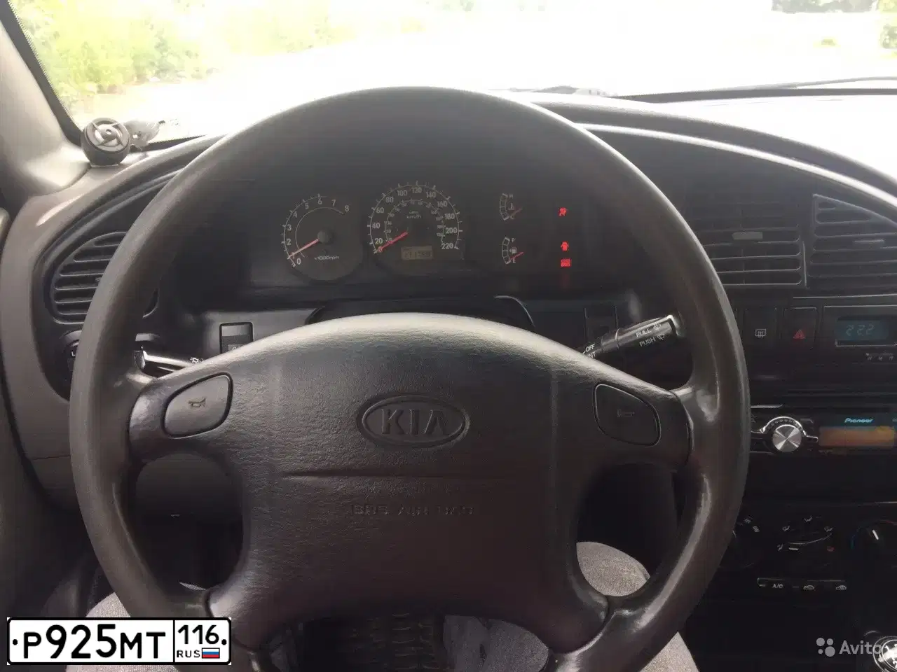 Фото автомобиля KIA SPECTRA, 2006 — госномер Е477АТ716. Цвет: ЧЕРНЫЙ