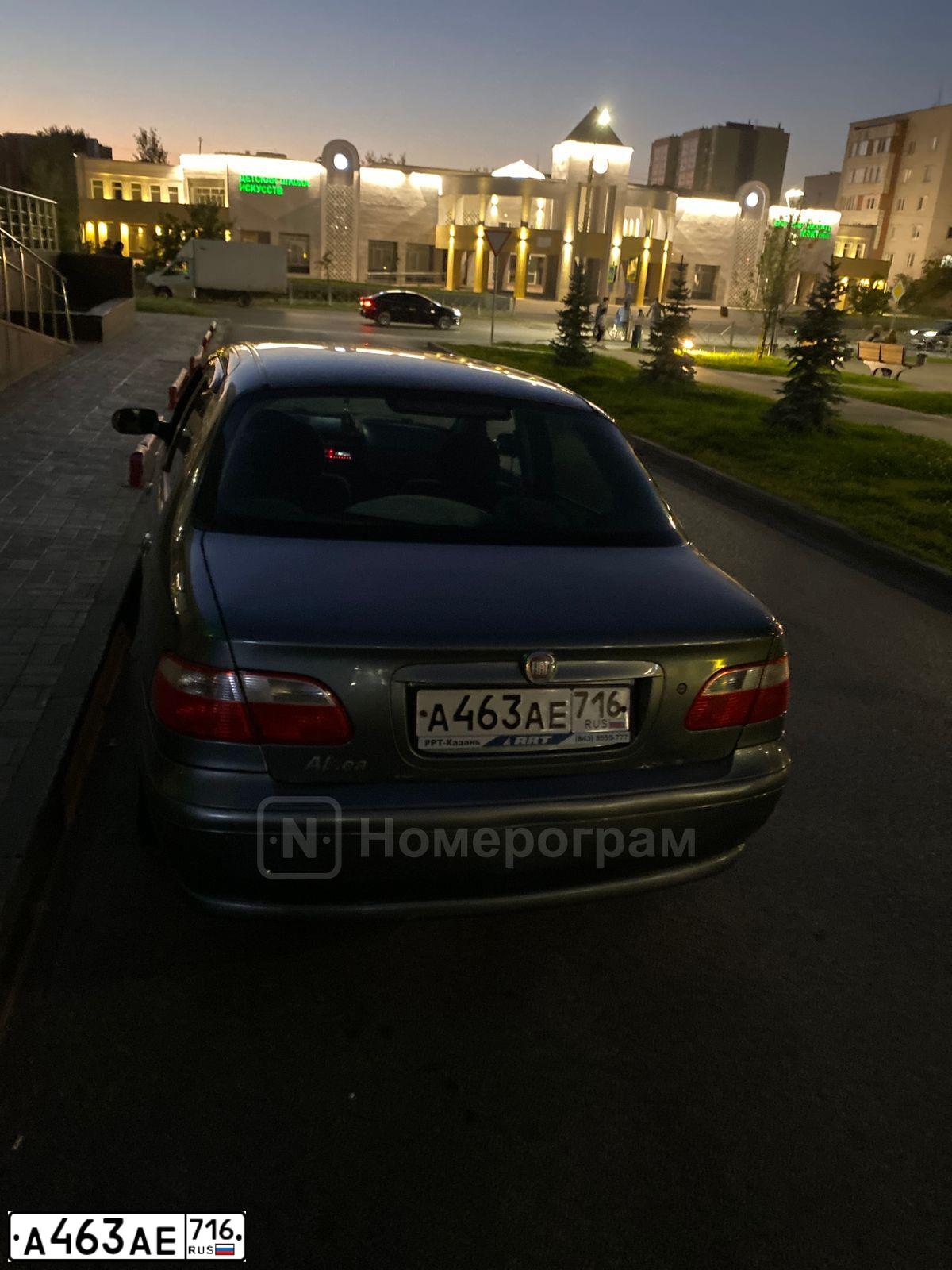 Фото автомобиля FIAT ALBEA, 2010 — госномер А463АЕ716. Цвет: СЕРЫЙ ХРОНО