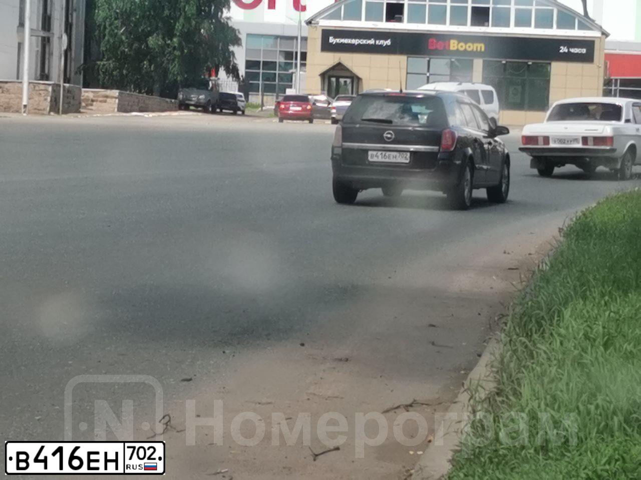 Фото автомобиля OPEL ASTRA, 2008 — госномер В416ЕН702. Цвет: ЧЕРНЫЙ