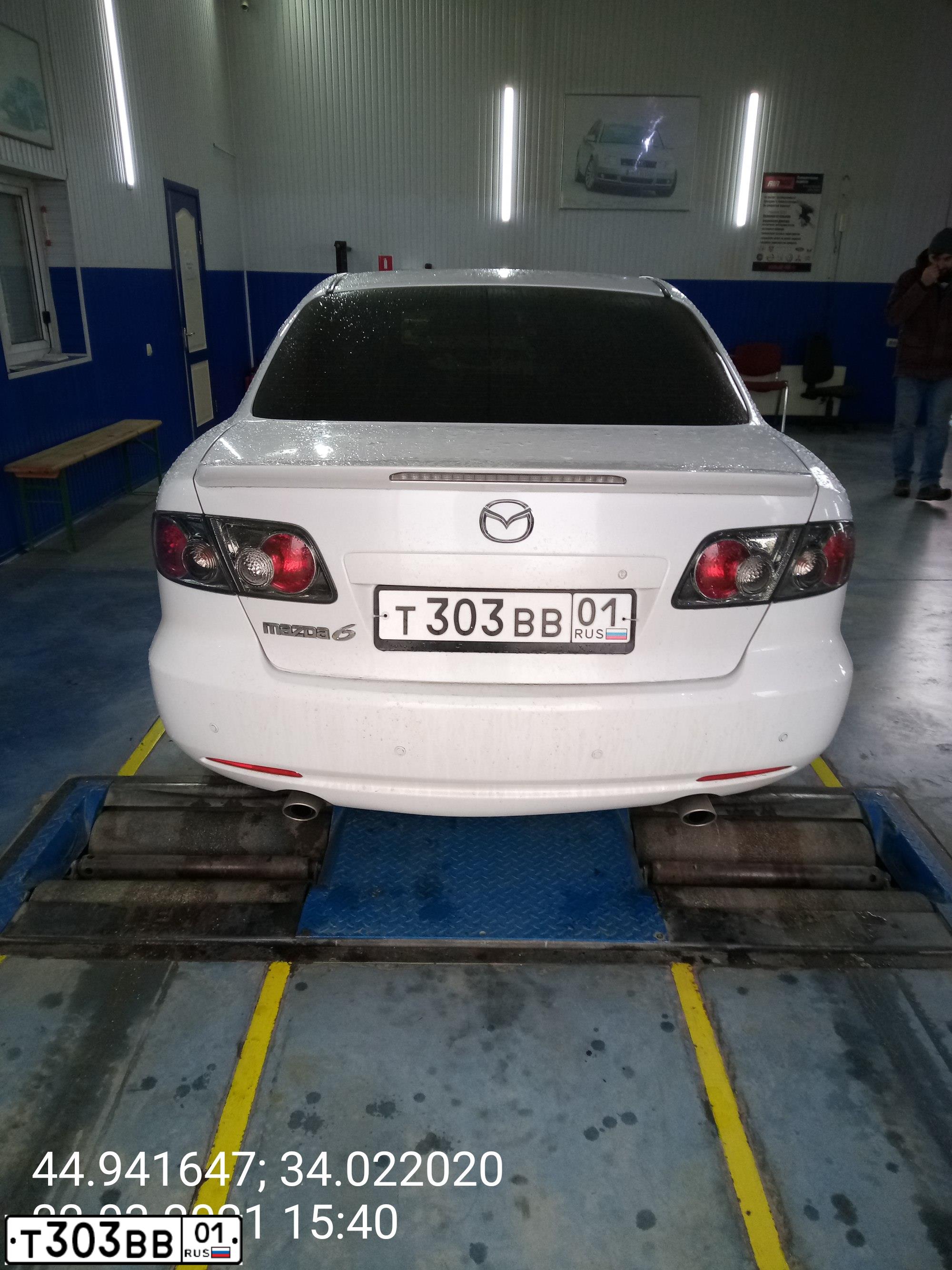 Фото автомобиля MAZDA A 6, 2006 — госномер Т303ВВ01