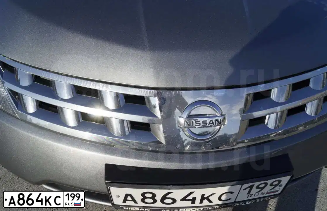 Фото автомобиля NISSAN MURANO, 2007 — госномер К154АО154. Цвет: СЕРЫЙ