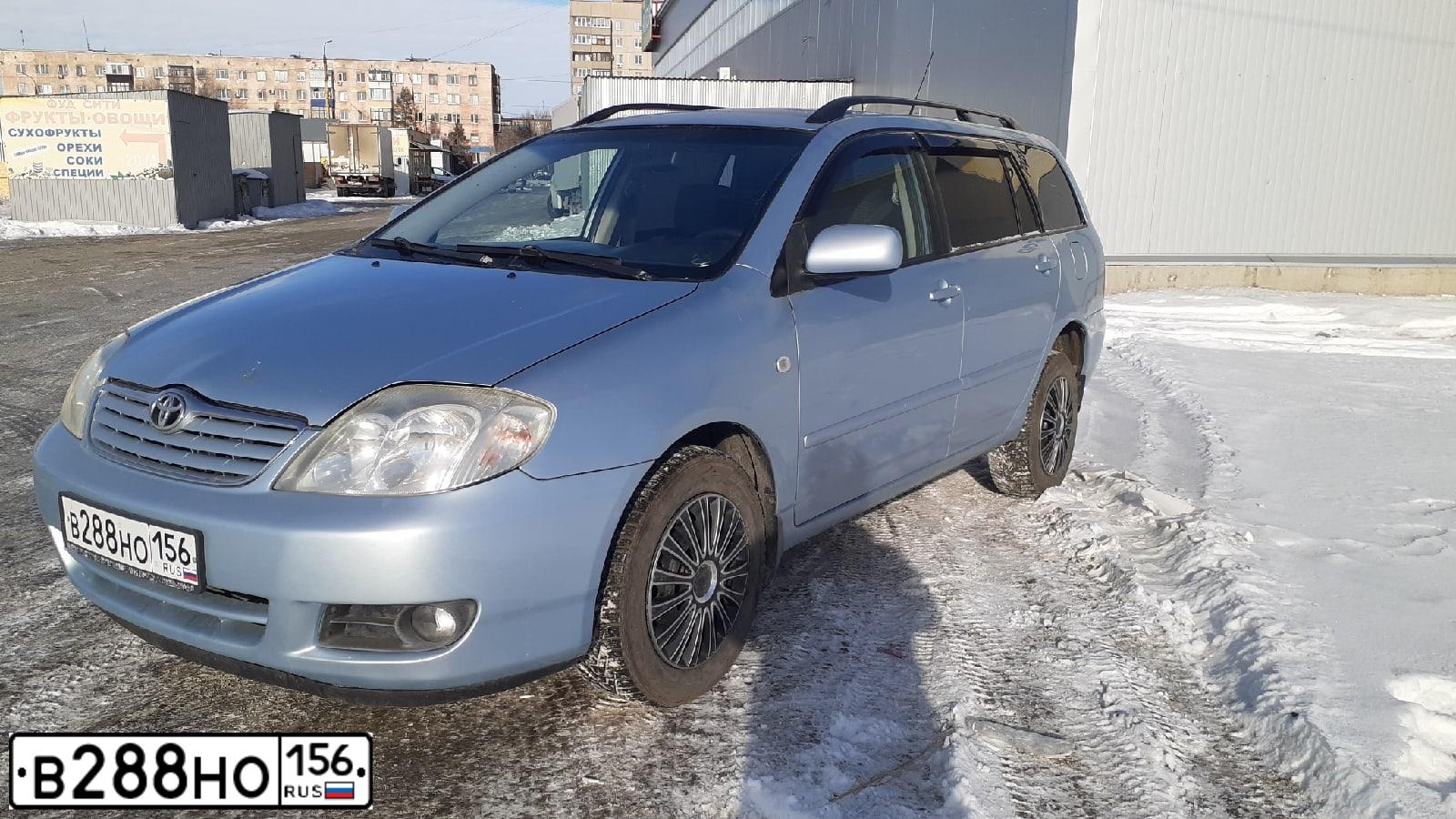 Фото автомобиля TOYOTA COROLLA, 2006 — госномер А156МА156. Цвет: СВЕТЛО-ГОЛУБОЙ