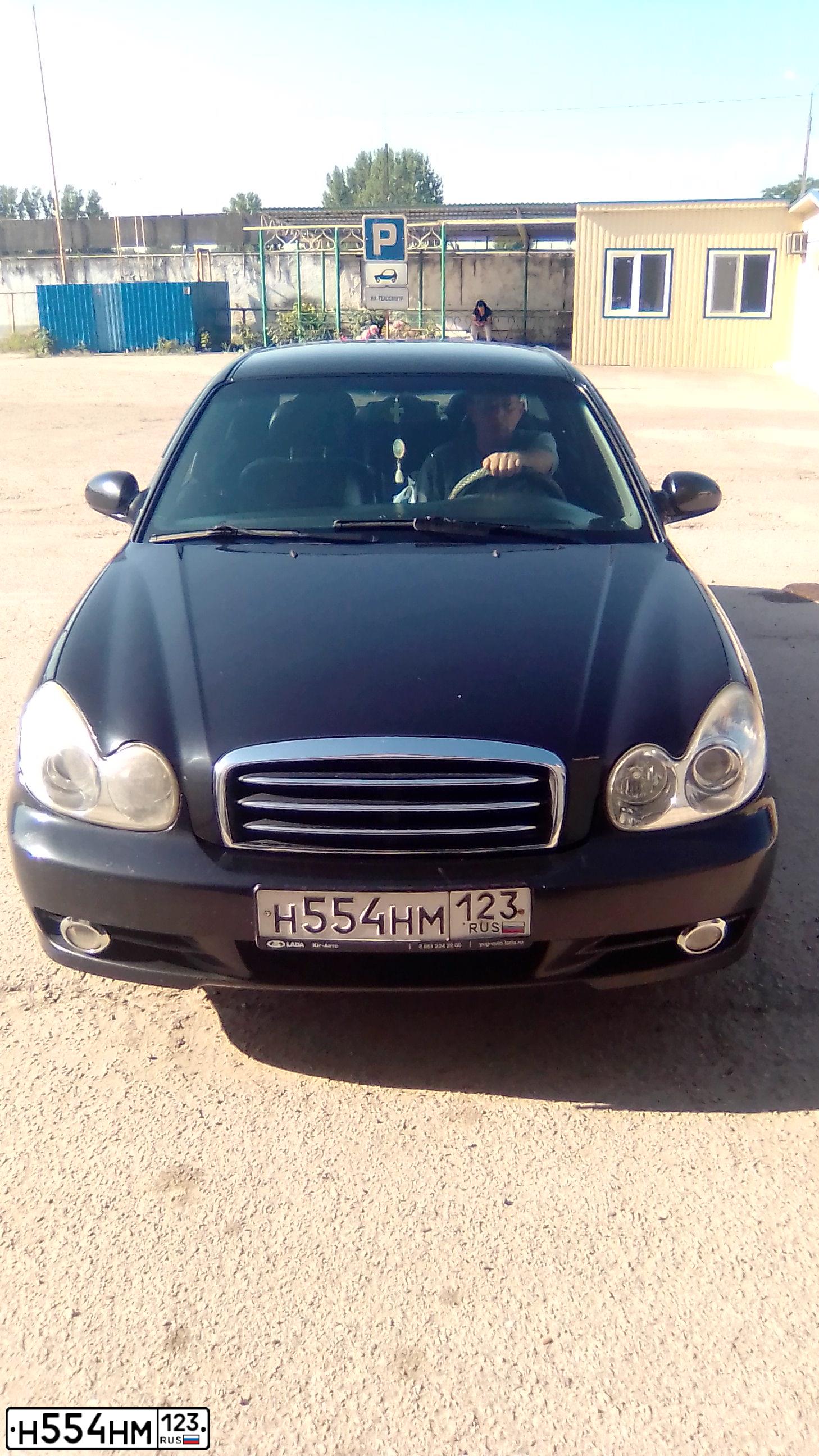Фото автомобиля TAGAZ SONATA, 2005 — госномер Н554НМ123. Цвет: ЧЕРНЫЙ