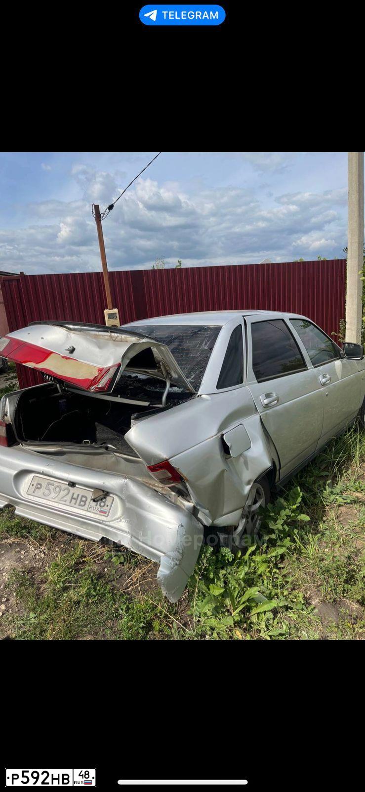 Фото автомобиля LADA 2110 BOGDAN, 2010 — госномер Р387РС48. Цвет: Серебристый