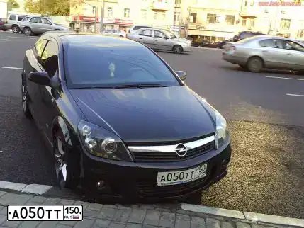 Фото автомобиля OPEL ASTRA, 2008 — госномер А050ТТ150. Цвет: ЧЕРНЫЙ