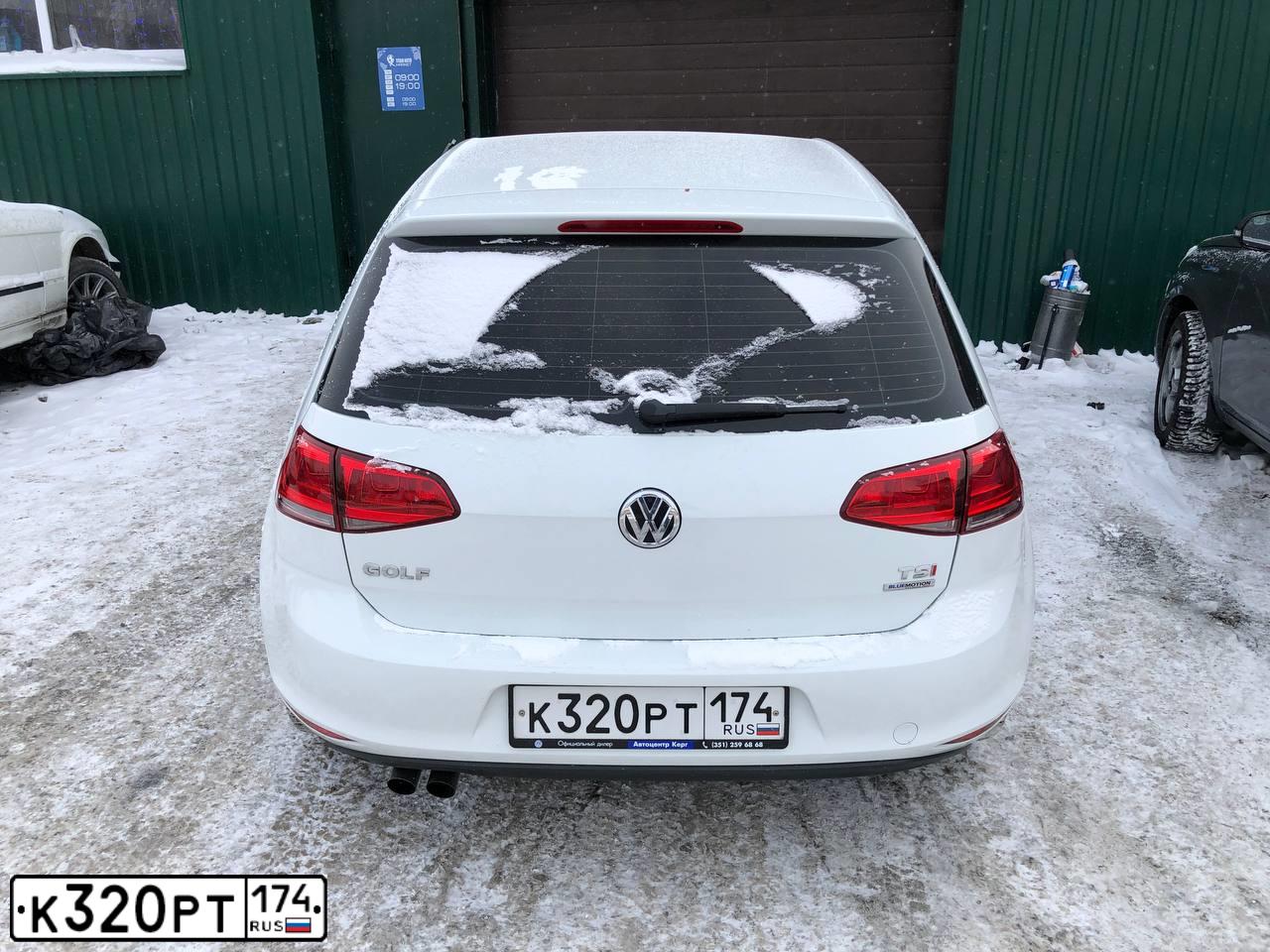 Фото автомобиля VOLKSWAGEN GOLF, 2013 — госномер Н654ОВ196. Цвет: Белый