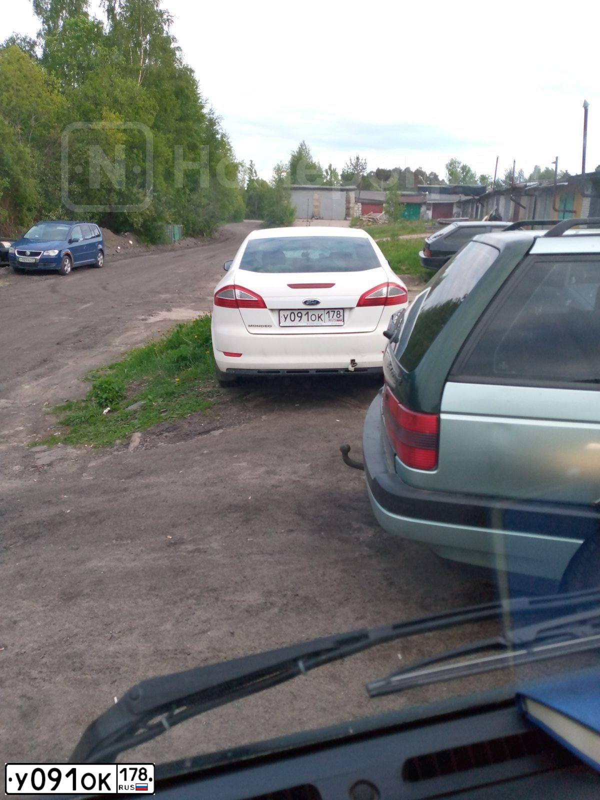 Фото автомобиля FORD MONDEO, 2007 — госномер У091ОК178. Цвет: Белый
