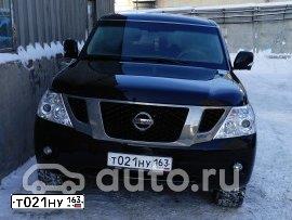 Фото автомобиля NISSAN PATROL, 2012 — госномер К404КН73. Цвет: ЧЕРНЫЙ