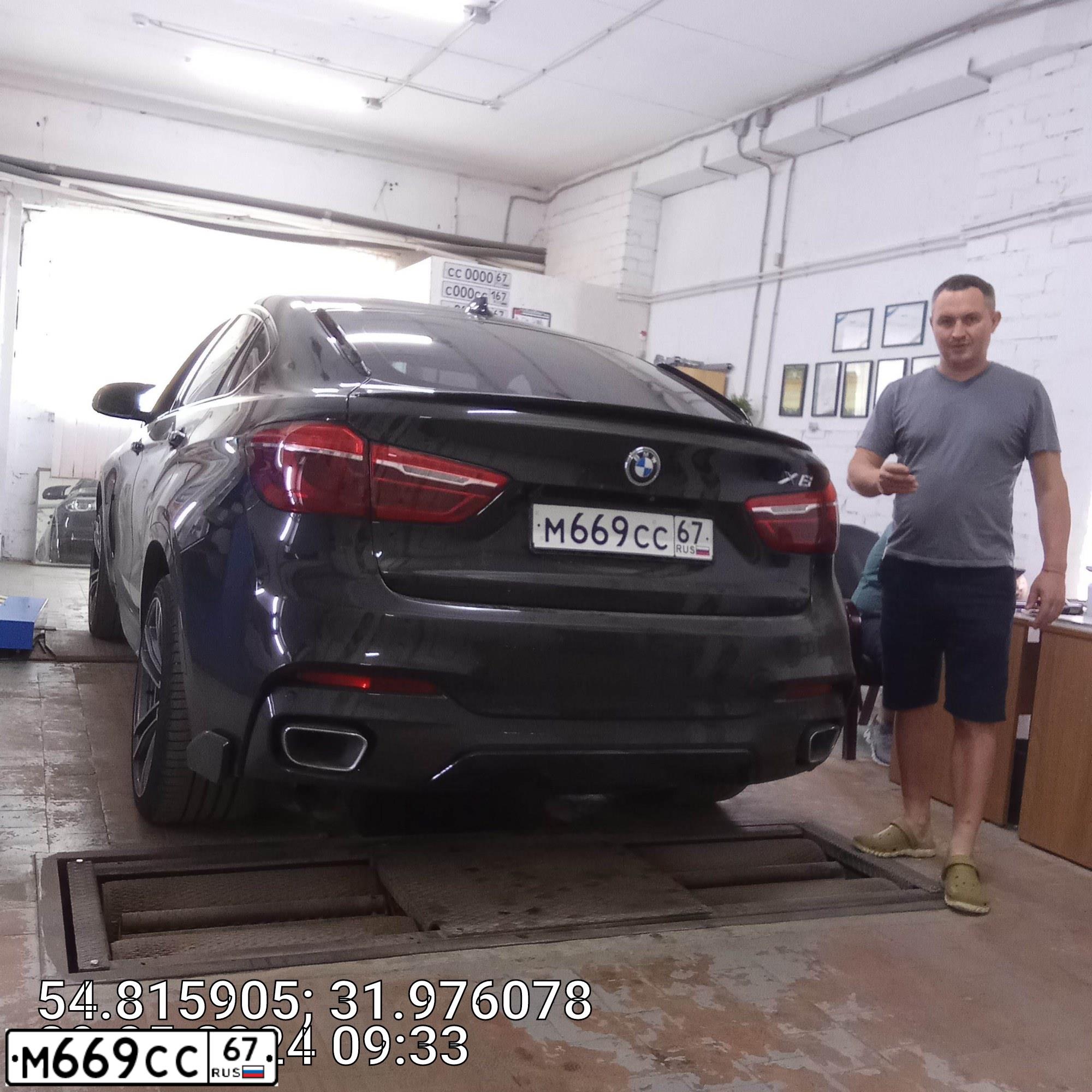 Фото автомобиля BMW X6, 2015 — госномер К862РУ797. Цвет: ЧЕРНЫЙ