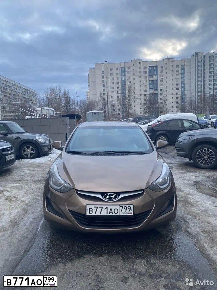 Фото автомобиля HYUNDAI ELANTRA, 2015 — госномер В796ВА180. Цвет: Коричневый