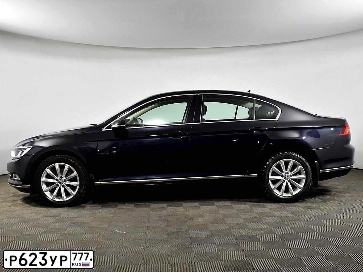 Фото автомобиля VOLKSWAGEN PASSAT, 2016 — госномер К813УУ799. Цвет: ЧЕРНЫЙ