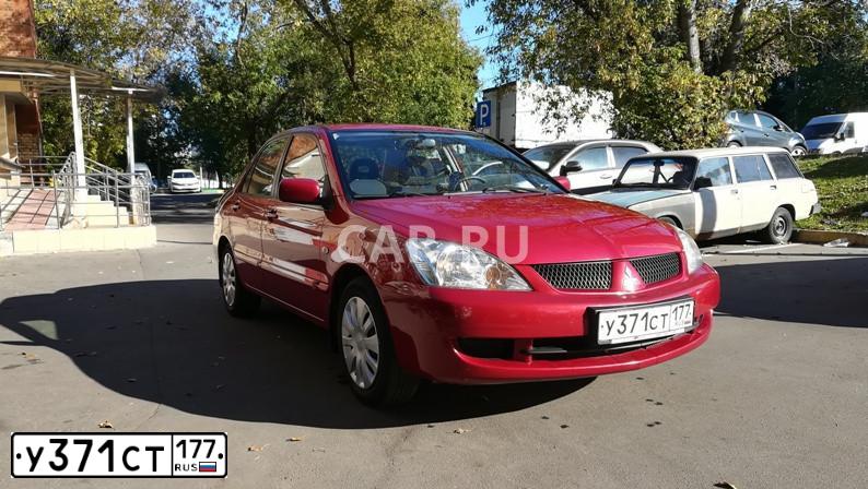 Фото автомобиля MITSUBISHI LANCER, 2007 — госномер У371СТ177. Цвет: Красный