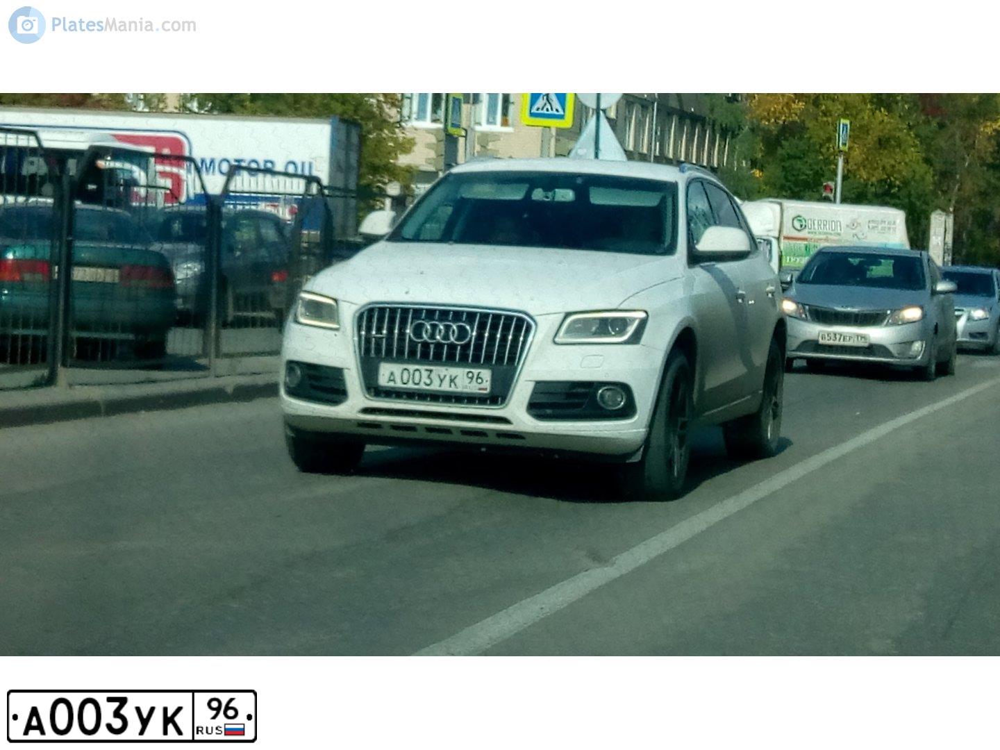 Фото автомобиля MERCEDES C-KLASSE, 2011 — госномер А003УК96. Цвет: ЧЕРНЫЙ