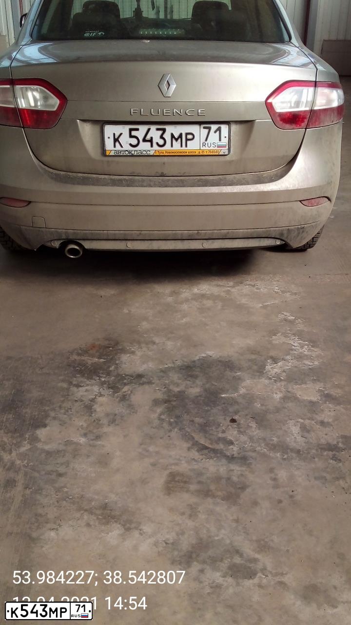 Фото автомобиля RENAULT FLUENCE, 2010 — госномер У978ОА71. Цвет: БЕЖЕВЫЙ