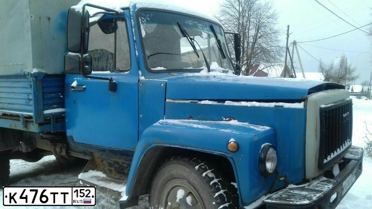 Фото автомобиля GAZ 3307, 1993 — госномер К476ТТ152. Цвет: ГОЛУБОЙ