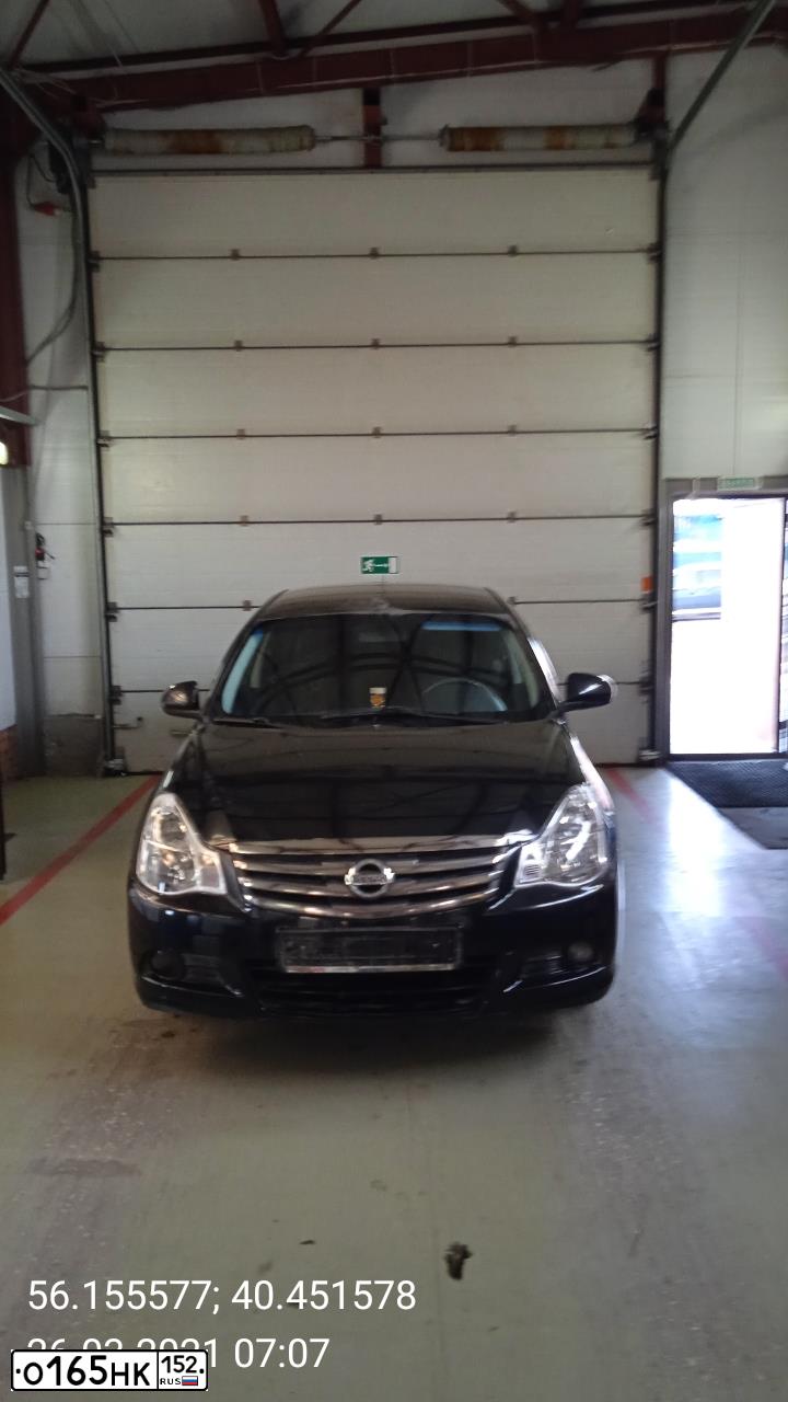 Фото автомобиля NISSAN ALMERA /AVTOVAZ/, 2016 — госномер М003КХ33. Цвет: ЧЕРНЫЙ
