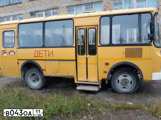Фото автомобиля PAZ 3206, 2009 — госномер В043ОА11. Цвет: ЖЁЛТЫЙ