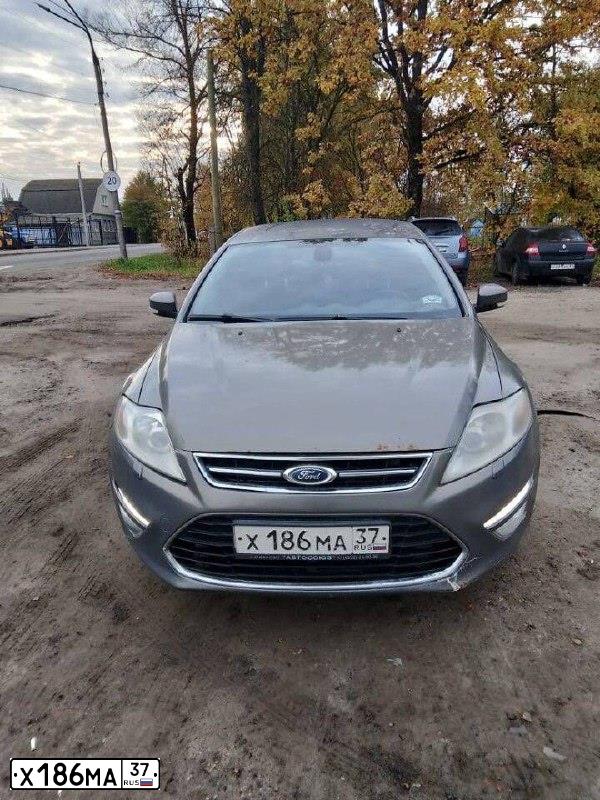 Фото автомобиля FORD MONDEO, 2011 — госномер Х186МА37. Цвет: СЕРО-КОРИЧНЕВЫЙ