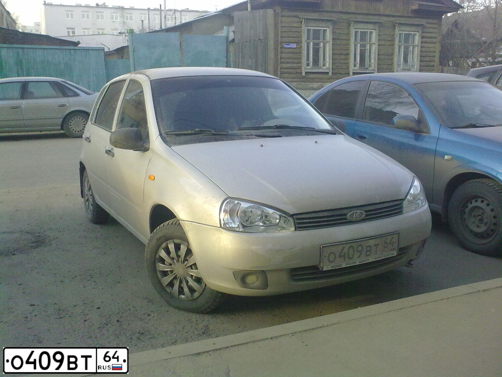 Фото автомобиля LADA KALINA, 2007 — госномер М252СР164. Цвет: СЕРЕБРИСТЫЙ