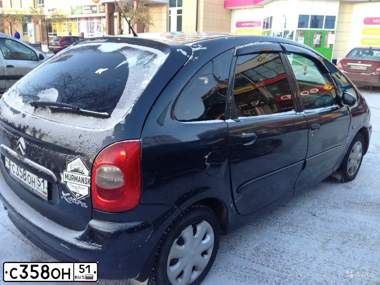 Фото автомобиля CITROEN XSARA PICASSO, 2003 — госномер С358ОН51. Цвет: ТЕМНО-СЕРЫЙ